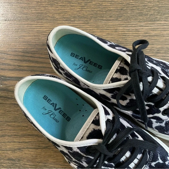 LSeaVees for J.Crew Legend Sneakers Velvet size 8.5 - Picture 5 of 11
